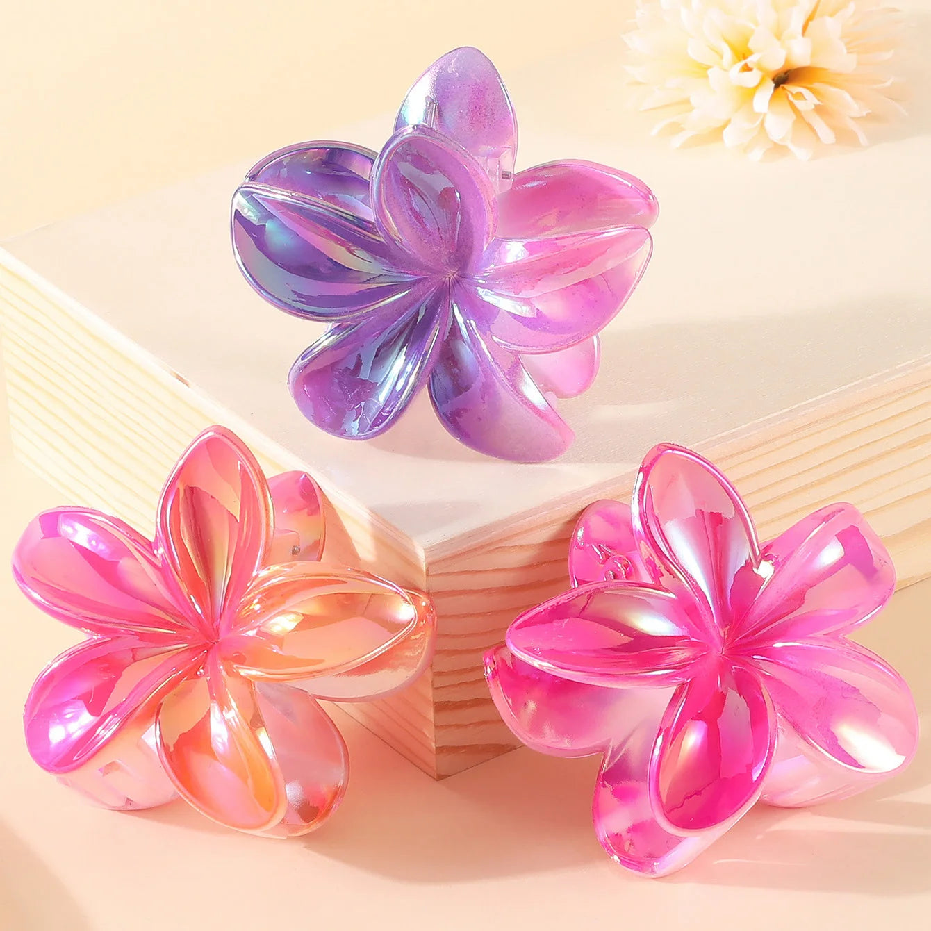 2/4PCS Fashion Women Flower Hair Clips