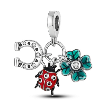 Silver Plated Travel Sunflower Lucky Charms Fit