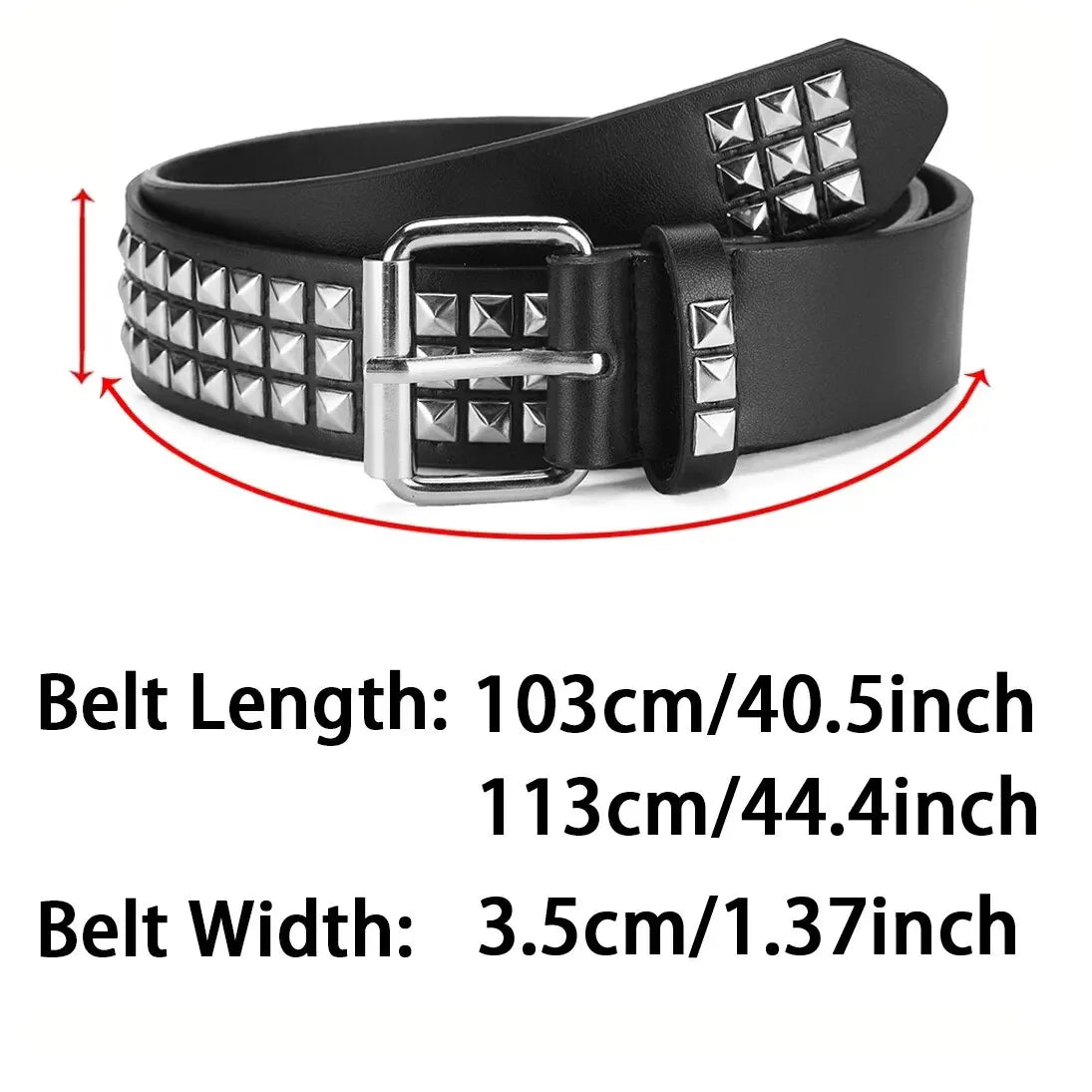 Trend Rivet Belt Heavy Metal Belt Women