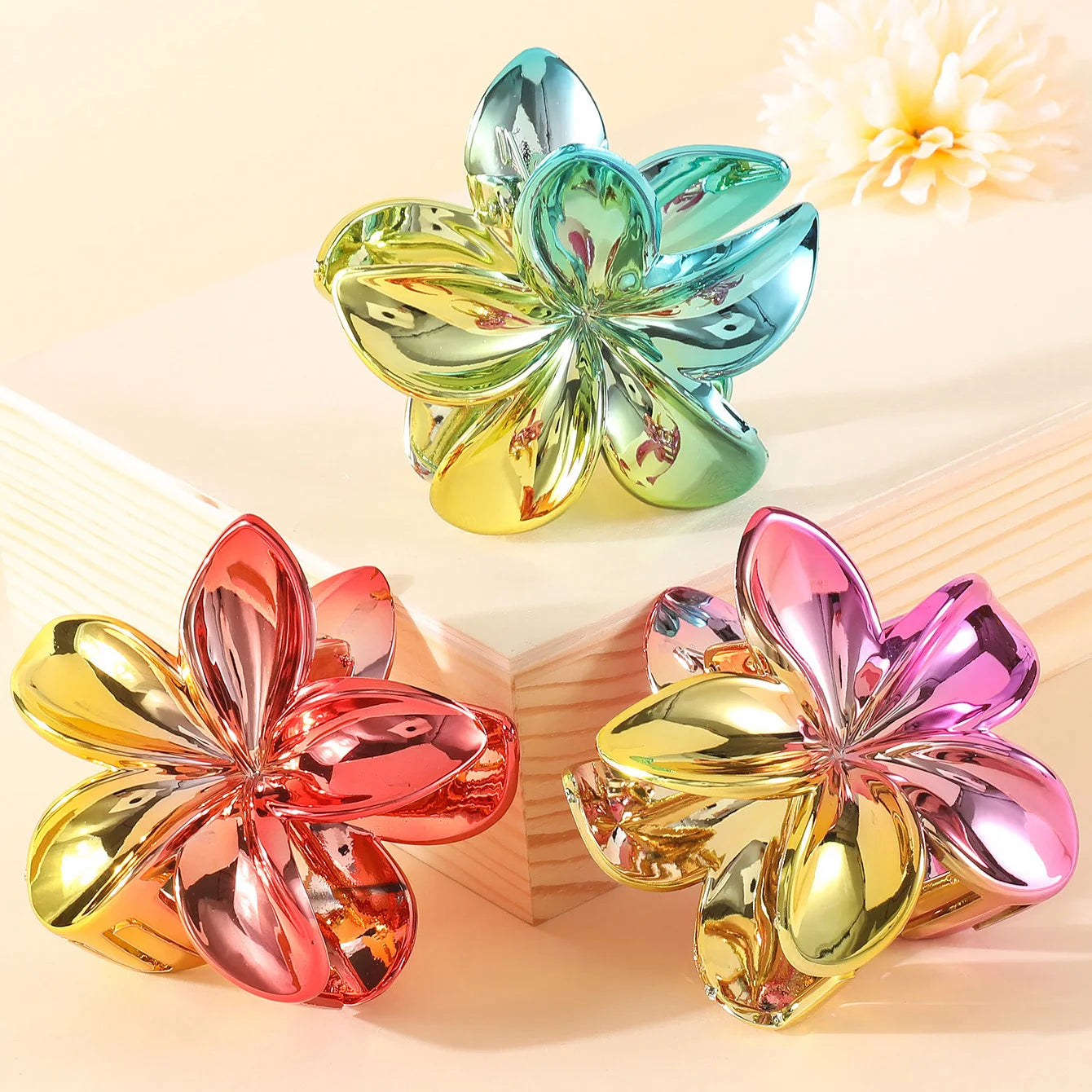 2/4PCS Fashion Women Flower Hair Clips