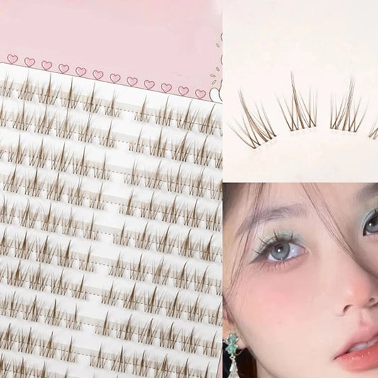 Brown Sunflower False Eyelashes Black Natural Manga Lashes