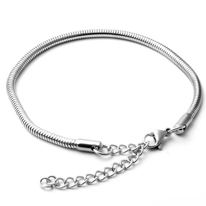 Simple Style Round Bone Chain Bracelet Women Jewelry