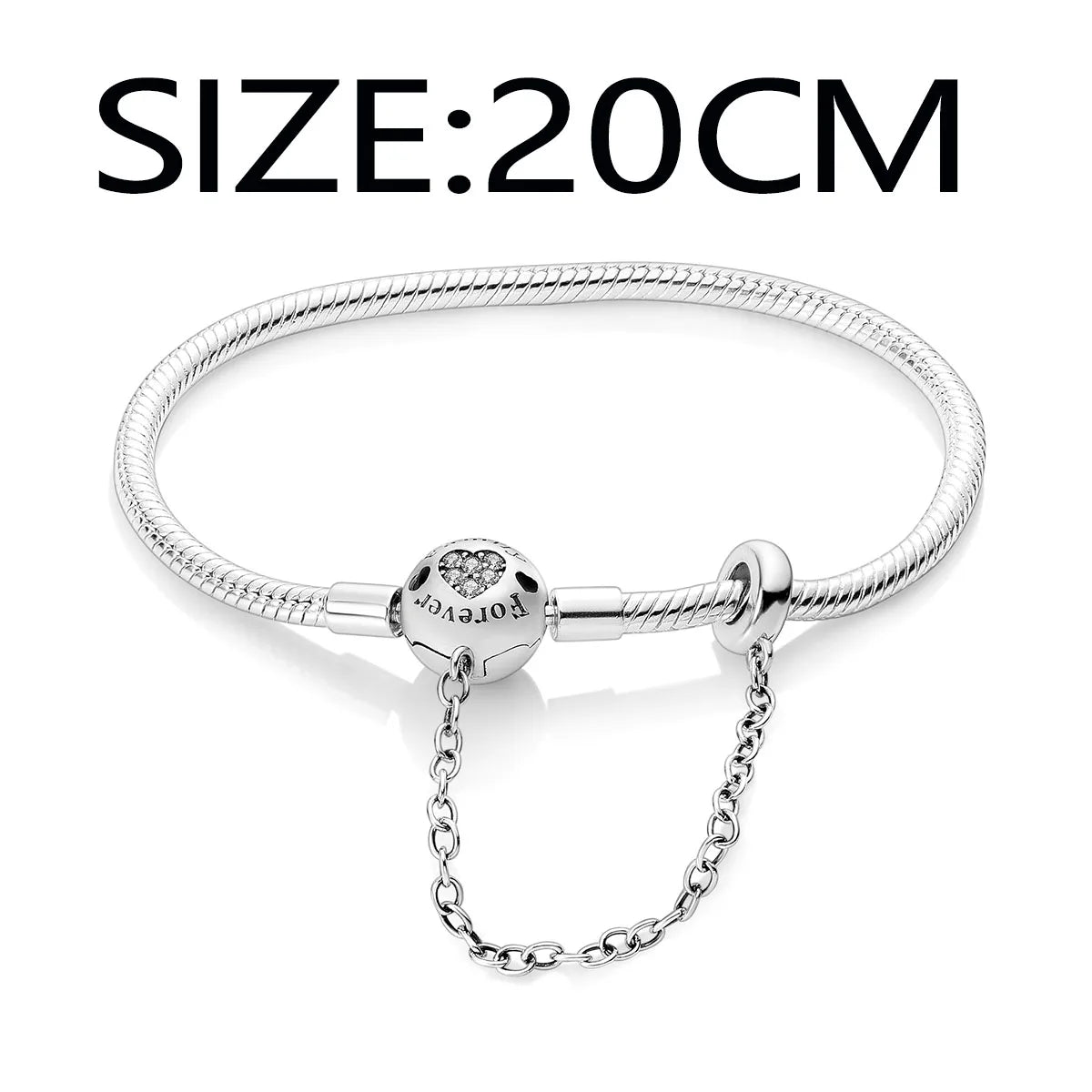 Silver Plated Link Bracelet Fit Original PAN Me Charm Beads Diy Jewelry