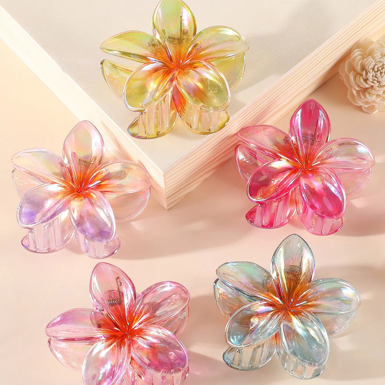 2/4PCS Fashion Women Flower Hair Clips