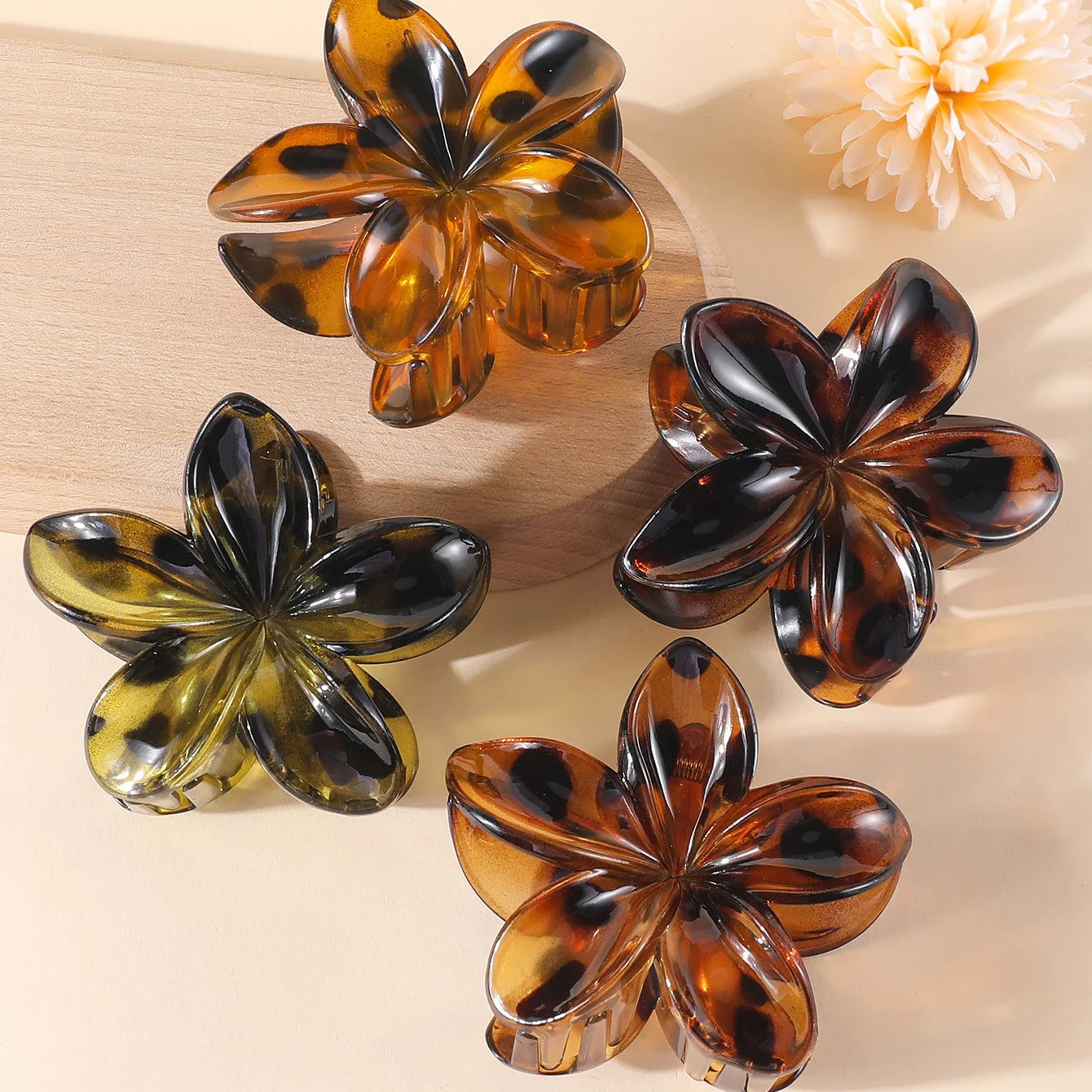 2/4PCS Fashion Women Flower Hair Clips