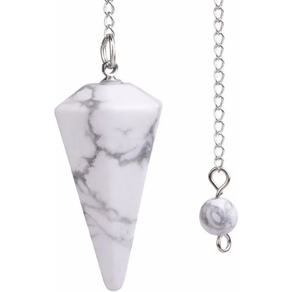 Natural Stone Quartz Agates Pendant Reiki Healing Cone Amethyst Charm