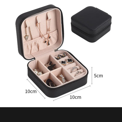 Portable Mini Jewelry Storage Box Travel Organizer