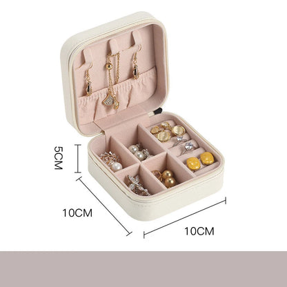 Portable Mini Jewelry Storage Box Travel Organizer