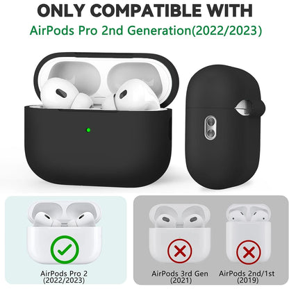 AirPods Pro Case Cover with Cleaner Kit,Soft Silicone Protective Case for Apple AirPod Pro 2nd/1st Generation Case