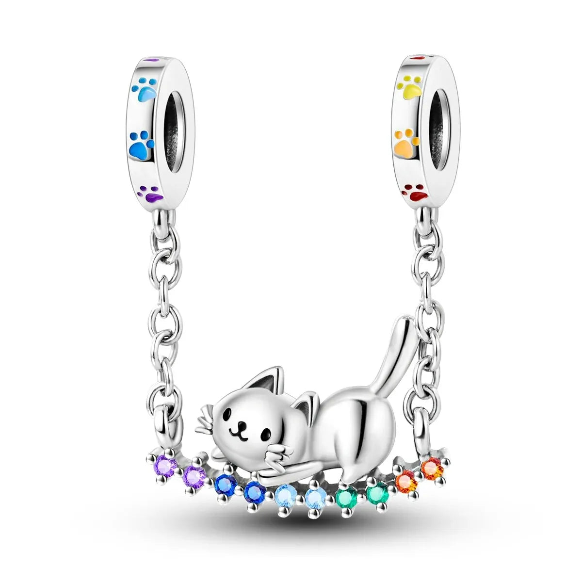 1PC Chameleon Silver-palted Charms Color-changing Crystal Ball