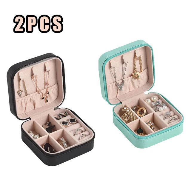 Portable Mini Jewelry Storage Box Travel Organizer