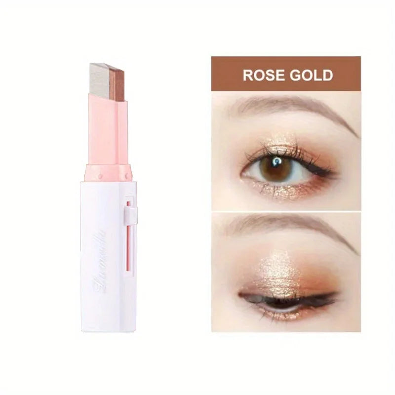 Two Color Gradient Eye Shadow Stick Three Dimensional Natural  Without Taking Off Makeup