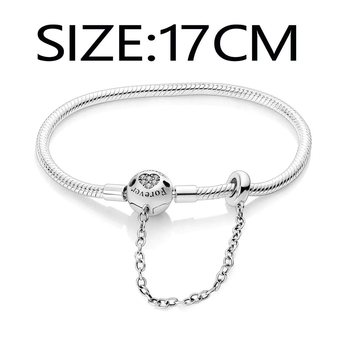 Silver Plated Link Bracelet Fit Original PAN Me Charm Beads Diy Jewelry