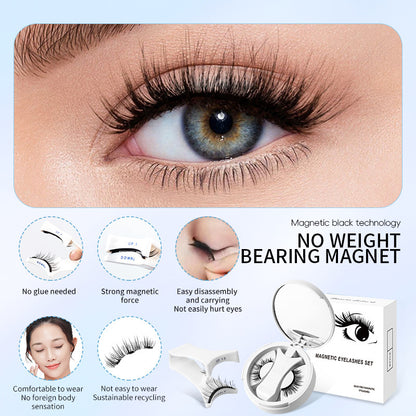 Magnetic False Eyelashes Integrated Storage Box Glue-free